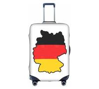 hgnbcsa German Flag Map Printed Luggage Wrap, Anti Scratch Trunk Skin, Double Sided Pattern Sleeve, for Airport Transit