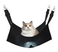 hgnbcsa Halloween-Ghost Cat Nap Bed & Window Perch Hammock, Soft Washable Pet Lounge For Indoor Cats, Adjustable Straps