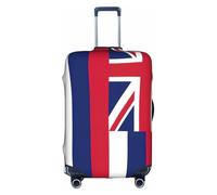 hgnbcsa Hawaii Flag Printed Luggage Wrap, Anti Scratch Trunk Skin, Double Sided Pattern Sleeve, for Airport Transit