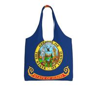 Hgnbcsa Idaho State Flag Canvas Shoulder Bag For Women, Large Spacious Tote For Everyday Commute Grocery Shopping Travel