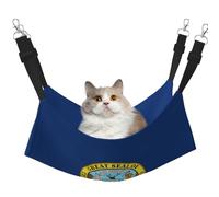 hgnbcsa Idaho State Flag Cat Nap Bed & Window Perch Hammock, Soft Washable Pet Lounge For Indoor Cats, Adjustable Straps