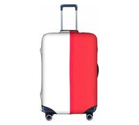 hgnbcsa Indonesian Flag Printed Luggage Wrap, Anti Scratch Trunk Skin, Double Sided Pattern Sleeve, for Airport Transit