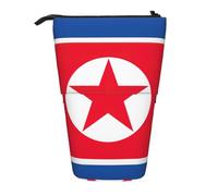 hgnbcsa Korean Flag Print Zipper Pencil Case, Telescopic Design Bag, Compact to Expandable, for Stationery Cosmetic Items