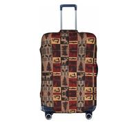 hgnbcsa Lodge Bear Deer Fish Printed Luggage Wrap, Anti Scratch Trunk Skin, Double Sided Pattern Sleeve, for Airport Transit