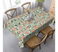 Hgnbcsa Lovely Cartoon Cats Tablecloth,Rectangle Table Cloth Wrinkle Resistant & Washable Peach Blossom Velvet Fabric