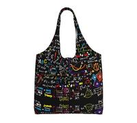 Hgnbcsa Math Formula Canvas Shoulder Bag For Women, Large Spacious Tote For Everyday Commute Grocery Shopping Travel