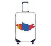 hgnbcsa Mongolian Flag Map Printed Luggage Wrap, Anti Scratch Trunk Skin, Double Sided Pattern Sleeve, for Airport Transit