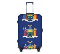 hgnbcsa New York State Flag Printed Luggage Wrap, Anti Scratch Trunk Skin, Double Sided Pattern Sleeve, for Airport Transit