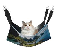 hgnbcsa Norway Islands Cat Nap Bed & Window Perch Hammock, Soft Washable Pet Lounge For Indoor Cats, Adjustable Straps