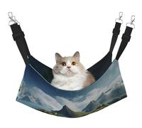 hgnbcsa Norway Islands Cat Nap Bed & Window Perch Hammock, Soft Washable Pet Lounge For Indoor Cats, Adjustable Straps