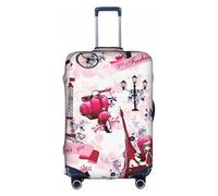 hgnbcsa Paris Eiffel Tower France Printed Luggage Wrap, Anti Scratch Trunk Skin, Double Sided Pattern Sleeve, for Airport Transit
