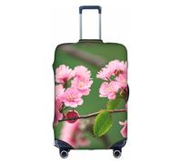hgnbcsa Pink Cherry Blossoms Printed Luggage Wrap, Anti Scratch Trunk Skin, Double Sided Pattern Sleeve, for Airport Transit