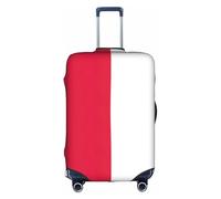 hgnbcsa Polish Flag Printed Luggage Wrap, Anti Scratch Trunk Skin, Double Sided Pattern Sleeve, for Airport Transit