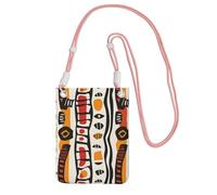 Hgnbcsa Red Abstract Stripe Print Small Crossbody Bags For Women, Mini Cell Phone Cross Body Purses Travel Wallet Purses