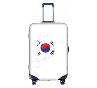 hgnbcsa Republic of Korea Flag Map Printed Luggage Wrap, Anti Scratch Trunk Skin, Double Sided Pattern Sleeve, for Airport Transit