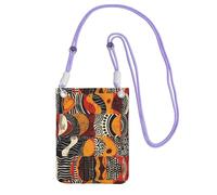 Hgnbcsa Retro Tribe Print Small Crossbody Bags For Women, Mini Cell Phone Cross Body Purses Travel Wallet Purses