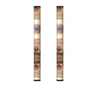 Hgnbcsa Seashell Landscape On The Beach Magic Tape Handle Cover 2pcs for Appliances, Refrigerator Microwave Oven Dishwasher Cover