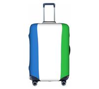 hgnbcsa Sierra Leone Flag Printed Luggage Wrap, Anti Scratch Trunk Skin, Double Sided Pattern Sleeve, for Airport Transit