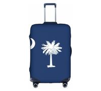 hgnbcsa South Carolina Flag Printed Luggage Wrap, Anti Scratch Trunk Skin, Double Sided Pattern Sleeve, for Airport Transit