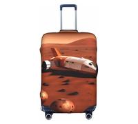 hgnbcsa Space Shuttle Printed Luggage Wrap, Anti Scratch Trunk Skin, Double Sided Pattern Sleeve, for Airport Transit