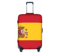 hgnbcsa Spanish Flag Printed Luggage Wrap, Anti Scratch Trunk Skin, Double Sided Pattern Sleeve, for Airport Transit