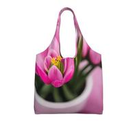 Hgnbcsa Spring Is In The Air Canvas Shoulder Bag For Women, Large Spacious Tote For Everyday Commute Grocery Shopping Travel