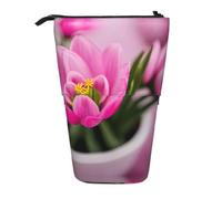 hgnbcsa Spring is in The Air Print Zipper Pencil Case, Telescopic Design Bag, Compact to Expandable, for Stationery Cosmetic Items