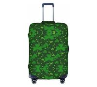 hgnbcsa st Patrick's Day Printed Luggage Wrap, Anti Scratch Trunk Skin, Double Sided Pattern Sleeve, for Airport Transit