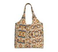 Hgnbcsa Starfish Seashell Canvas Shoulder Bag For Women, Large Spacious Tote For Everyday Commute Grocery Shopping Travel