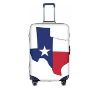 hgnbcsa Texas State Flag Map Printed Luggage Wrap, Anti Scratch Trunk Skin, Double Sided Pattern Sleeve, for Airport Transit