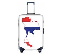hgnbcsa Thailand Flag Map Printed Luggage Wrap, Anti Scratch Trunk Skin, Double Sided Pattern Sleeve, for Airport Transit