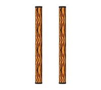 Hgnbcsa Tiger Striped Pattern Magic Tape Handle Cover 2pcs for Appliances, Refrigerator Microwave Oven Dishwasher Cover