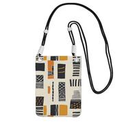 Hgnbcsa Toasty Russet Abstract Art Print Small Crossbody Bags For Women, Mini Cell Phone Cross Body Purses Travel Wallet Purses