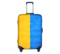hgnbcsa Ukrainian Flag Printed Luggage Wrap, Anti Scratch Trunk Skin, Double Sided Pattern Sleeve, for Airport Transit