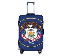 hgnbcsa Utah Flag Printed Luggage Wrap, Anti Scratch Trunk Skin, Double Sided Pattern Sleeve, for Airport Transit
