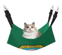 hgnbcsa Washington Flag Cat Nap Bed & Window Perch Hammock, Soft Washable Pet Lounge For Indoor Cats, Adjustable Straps