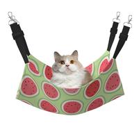 hgnbcsa Watermelon Green Cat Nap Bed & Window Perch Hammock, Soft Washable Pet Lounge For Indoor Cats, Adjustable Straps