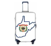hgnbcsa West Virginia State Flag Map Printed Luggage Wrap, Anti Scratch Trunk Skin, Double Sided Pattern Sleeve, for Airport Transit