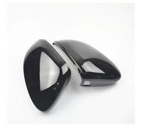 HGNMPGVVTZ 1 Pair For VW For Golf 8 MK8 R GTI RLine W/Lane Assist 2020 2021 2022 Side Wing Rearview Mirror Cover Housing Car Accessories (Gloss Black)