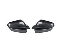 HGNMPGVVTZ 2pcs Car Rearview Mirror Cover Cow Horn Decorative Cover For Ix I20 2021 2022 2023 2024 Carbon Fiber Pattern (Carbon fiber pattern)