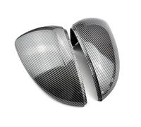 HGNMPGVVTZ 2PCS Mirror Covers Caps Rear View Mirror Case Cover For VW For Golf MK7 7.5 GTI 7 7R Carbon Bright Black Cover Car Accessory (Carbon Look)