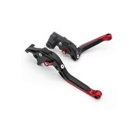HGNMPGVVTZ Brake Clutch Lever for Triumph for Daytona 750 900 1000 1200 for Speed for Triple T509 900 for Tiger 1200 for Explorer for XEXC for Trophy(Fold Extend RED)