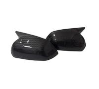 HGNMPGVVTZ Car Sticker Rearview Side Mirror Cover Wing Cap Exterior Case Trim Accessories Auto Decoration For VW For Polo 2005-2009 (Carbon Fiber Black)