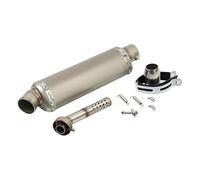 HGNMPGVVTZ Exhaust End Silencers 38-51MM Universal Motorcycle Exhaust Muffler Pipe Escape For Yoshimura For Kawasaki(E 370MM)