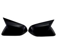 HGNMPGVVTZ For F&ord For Mustang 2015-2020 Car Rearview Side Mirror Cover Wing Cap Exterior Door Housing Shell Trim Sticker ABS Carbon (With Light Black)