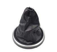 HGNMPGVVTZ for Ford for Fiesta for Fusion for Transit Connect 2002-On 5 Speed Manual Car Gear Shift Knob Gaiter Boot Case(Leather Cover)