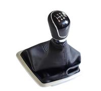 HGNMPGVVTZ for Ford for Focus 2 MK2 FL C-MAX 2006-2011 MK3 MK4 MK7 for Galaxy ABS Car Gear Shift Stick Knob Lever Gaitor Boot Cover(Black-5Speed-Big)
