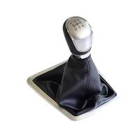 HGNMPGVVTZ for Ford for Focus 2 MK2 FL C-MAX 2006-2011 MK3 MK4 MK7 for Galaxy ABS Car Gear Shift Stick Knob Lever Gaitor Boot Cover(Silver-5Speed-Big)