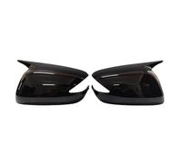 HGNMPGVVTZ For Jazz For FIT GE GE6 GE8 2008-2013 Side Mirrors Cover Rear View Mirror Caps Car Door Side Rearview Wing Mirror Cover Add-on (With Light Black)