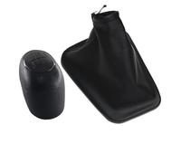 HGNMPGVVTZ for Mercedes for Benz for Sprinter 2000 2001 2002 2003 2004 2005 Black & Leather Car Shift Gear Knob Lever Gaitor Boot Cover(Black Set)